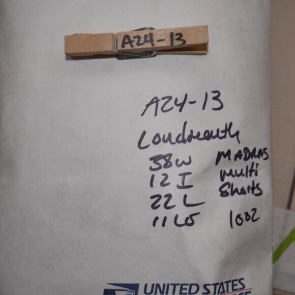 Loudmouth Golf Madras Men's Size 38 Patchwork Shorts *Altered* GUC Lightweight - Picture 7 of 7